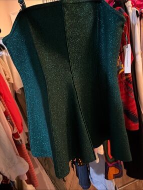 Sparkling Emerald Green Fit-and-Flare tank